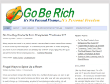 Tablet Screenshot of goberich.com